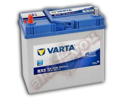 Varta Blue Dynamic (B33) 545157033 (6 CT-45) 3(JIS) 45Ah-330Aen L+ - фото 1